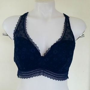 Victoria's secret Lace  Navy Blue Bralette  sz.L